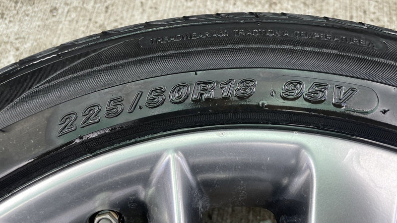 Load image into Gallery viewer, INFINITI Q50 18x7.5 15 V SPOKE ALLOY WHEEL RIM W/ TIRE (ONLY#1) 18-24 # 112490