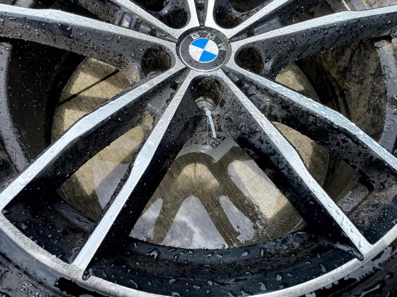 Load image into Gallery viewer, BMW 330i FRONT 19x8'' STYLE 791M 5 DOUBLE SPOKE WHEEL RIM W/ TIRE 19-25 # 110323