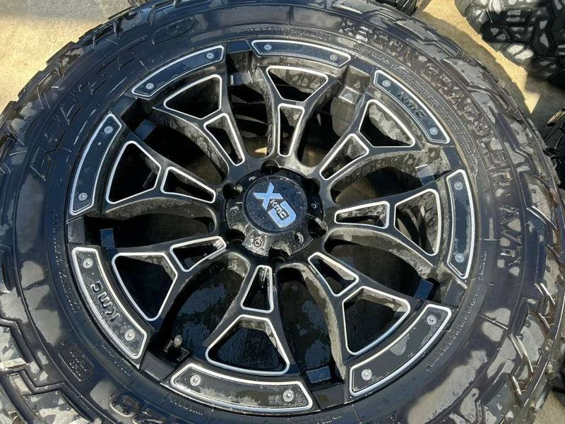 Load image into Gallery viewer, FOR 19-25 CHEVROLET SILVERADO 1500 XD KMC 20x12 WHEEL RIM W/ TIRE (SET#4) 106180
