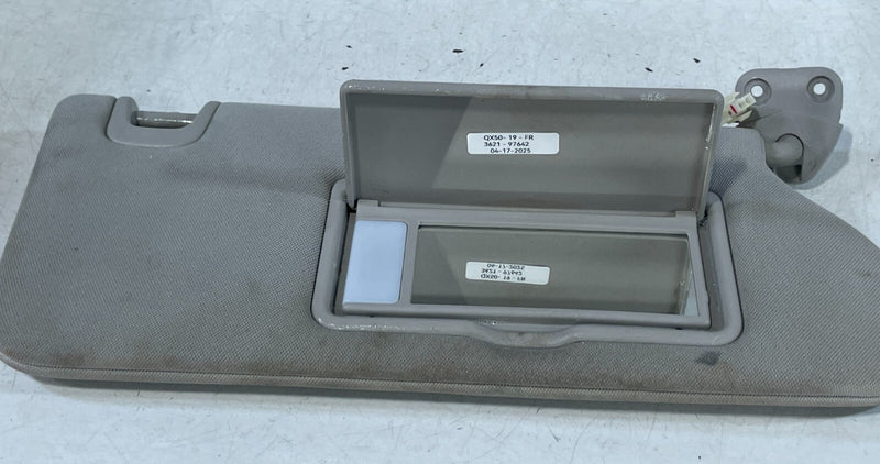 Load image into Gallery viewer, 2019 - 2025 INFINITI QX50 FRONT RIGHT PASSENGER SIDE SUNVISOR SUN SHADE # 97642