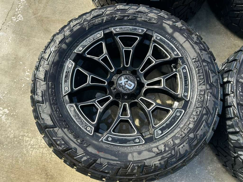 Load image into Gallery viewer, FOR 19-25 CHEVROLET SILVERADO 1500 XD KMC 20x12 WHEEL RIM W/ TIRE (SET#4) 106180