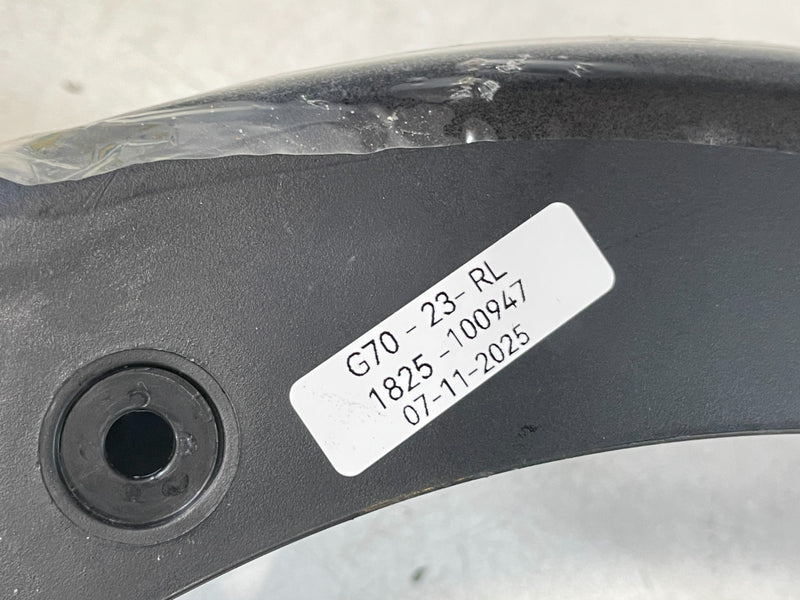 Load image into Gallery viewer, 2022 - 2025 GENESIS G70 REAR LEFT SIDE TRUNK LID HINGE LEVER TRIM BLACK # 100947