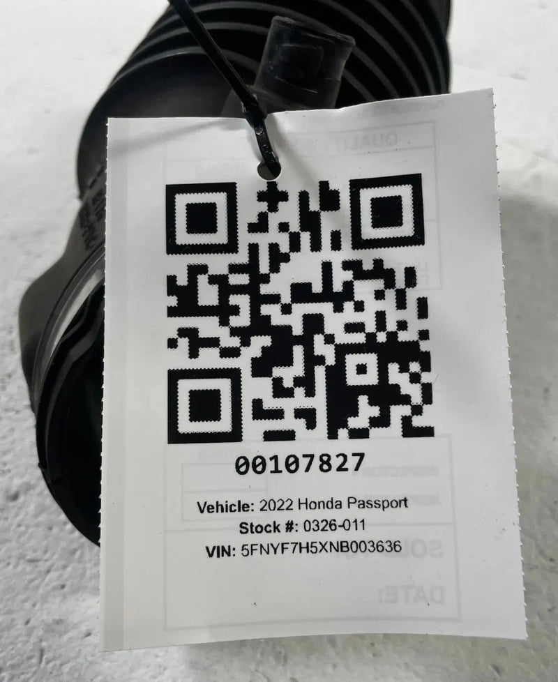 Load image into Gallery viewer, 2019-25 HONDA PASSPORT ENGINE AIR INTAKE TUBE INLET DUCT HOSE PIPE # 107827