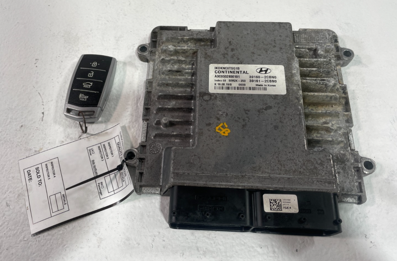Load image into Gallery viewer, 2019-2021 GENESISI G70 RWD ENGINE CONTROL MODULE W/ KEY FOB 39161-2CBN0 # 105312
