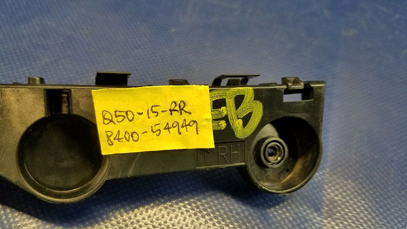 Load image into Gallery viewer, 2014 - 2024 INFINITI Q50 REAR RIGHT PASSENGER SIDE BUMPER UPPER BRACKET # 54949
