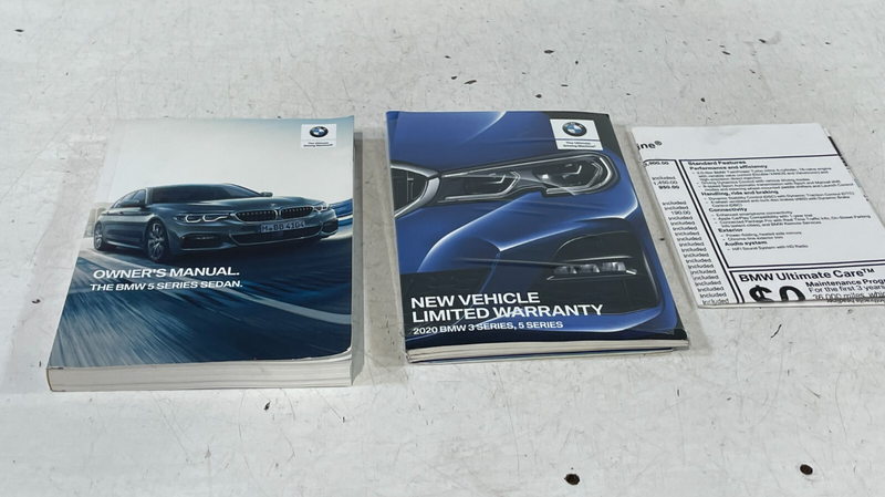Load image into Gallery viewer, 2020 BMW 3 &amp; 5 SERIES SEDAN OWNERS MANUAL SET WITH BLACK COVER CASE # 98425i
