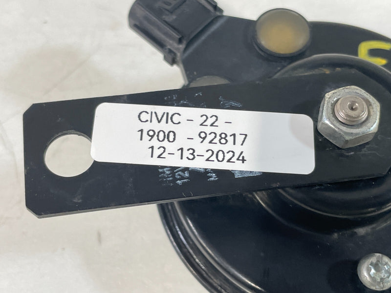 Load image into Gallery viewer, 2022 - 2025 HONDA CIVIC LOW PITCH HORN SIGNAL ALARM W/ BRACKET BLACK # 92817
