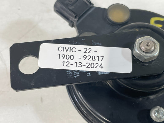 2022 - 2025 HONDA CIVIC LOW PITCH HORN SIGNAL ALARM W/ BRACKET BLACK