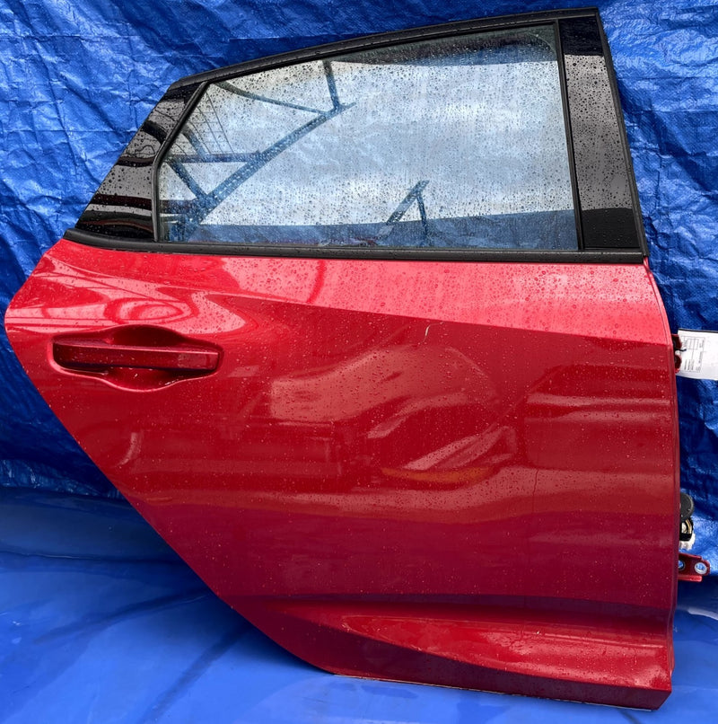 Load image into Gallery viewer, ACURA INTEGRA REAR RIGHT PASSENGER SIDE DOOR ASSEMBLY RED (R568P) 23-25 # 106749
