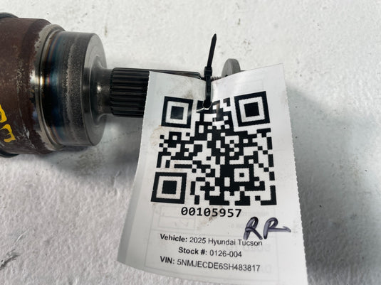 2022-2025 HYUNDAI TUCSON REAR RIGHT PASSENGER SIDE AXLE SHAFT HALFSHAFT
