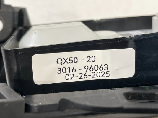 2019-25 INFINITI QX50 MULTIFUNCTION SWITCH W/ CENTER CONSOLE TRIM PANEL