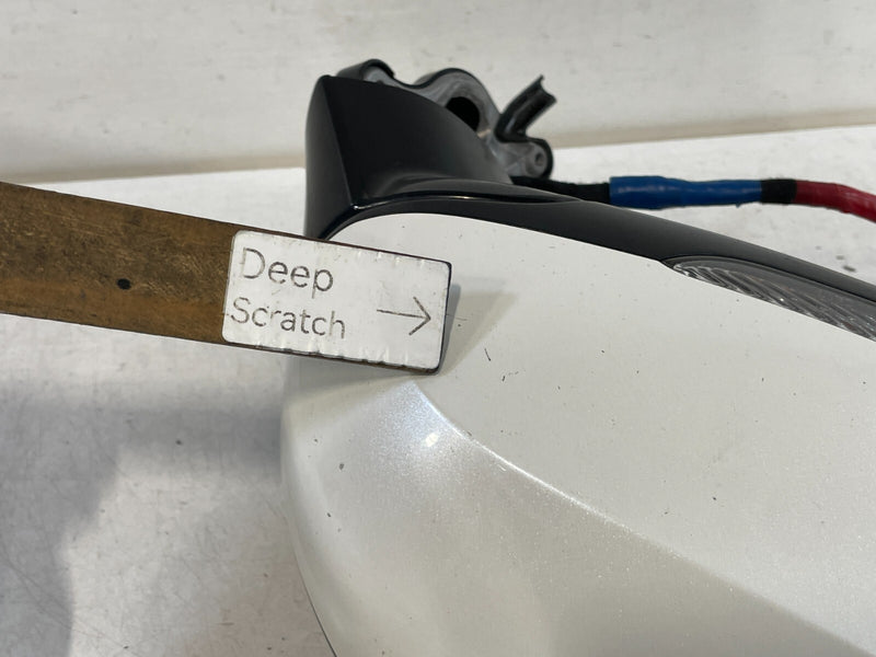 Load image into Gallery viewer, 2017-2019 INFINITI Q60 RIGHT SIDE VIEW DOOR MIRROR W/CAMERA WHITE (QAB) #98730
