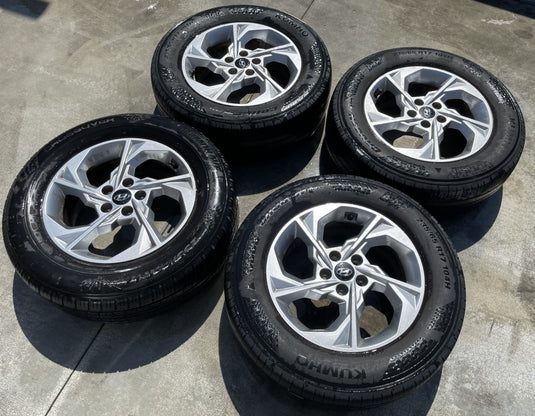 HYUNDAI TUCSON 17x7 5 SPOKE ALLOY WHEEL W/TIRE (SET#4) 2022-2024 # ML7-WH1329