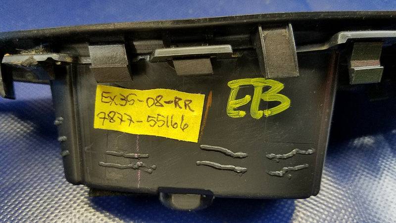 Load image into Gallery viewer, 08 - 12 INFINITI EX35 REAR RIGHT PASSENGER SIDE DOOR WINDOW SWITCH BEZEL # 55166
