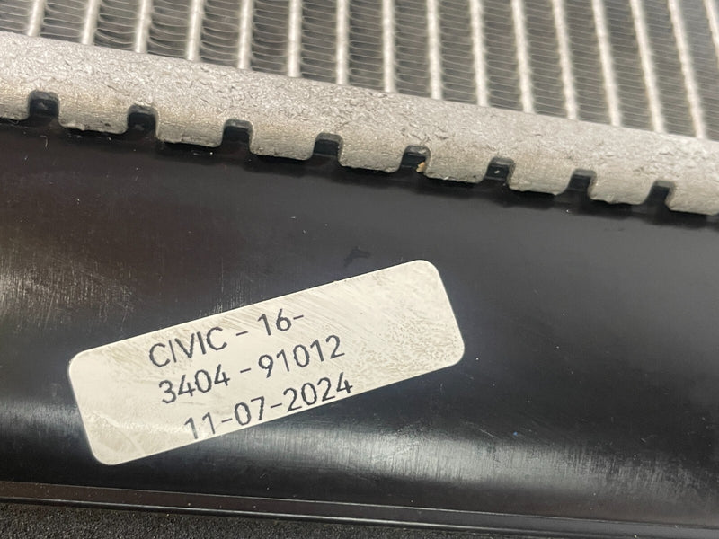 Load image into Gallery viewer, 2016 - 2021 HONDA CIVIC RADIATOR ASSEMBLY AUTOMATIC TRANSMISSION 2.0L # 91012
