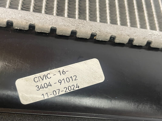 2016 - 2021 HONDA CIVIC RADIATOR ASSEMBLY AUTOMATIC TRANSMISSION 2.0L
