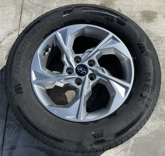 HYUNDAI TUCSON 17x7 5 SPOKE ALLOY WHEEL W/TIRE (ONLY#1) 2022-2024 # ML7-WH1331