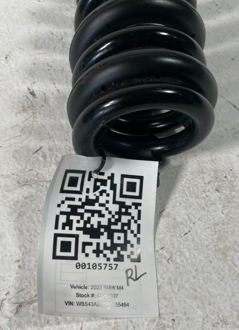 Load image into Gallery viewer, 2021-2025 BMW G82 M4 REAR LEFT OR RIGHT SIDE SUSPENSION COIL SPRING # 105757

