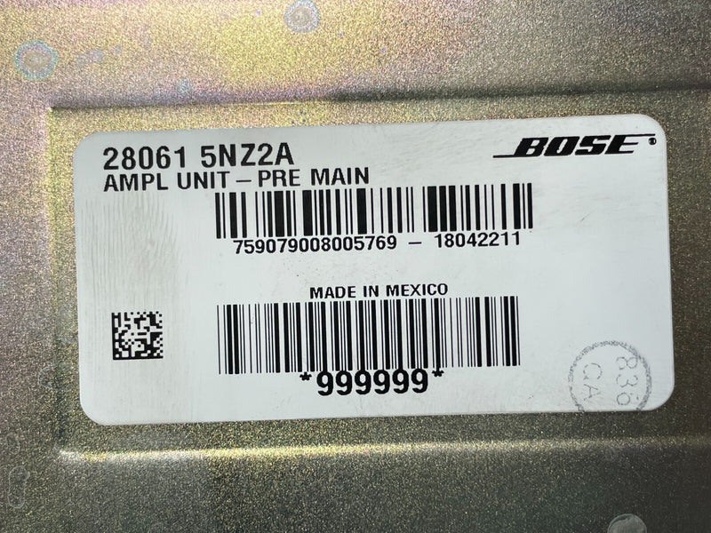 Load image into Gallery viewer, 2019 - 2020 INFINITI QX50 RADIO AUDIO BOSE AMPLIFIER SYSTEM 28061-5NZ2A # 81162

