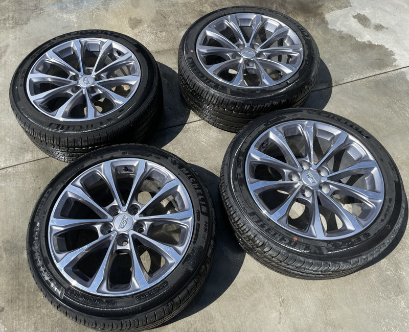 Load image into Gallery viewer, CADILLAC CT5 18x8.5 ALLOY 10 SPOKE ALLOY WHEEL W/TIRE (SET#4) 20-24 # ML7-WH1330
