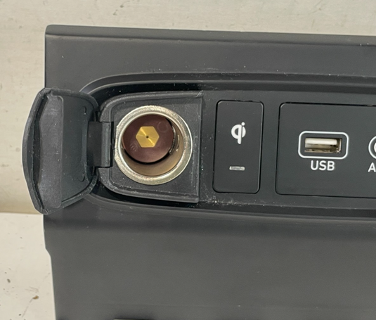 19-20 HYUNDAI SANTA FE CENTER CONSOLE FLOOR TRAY W/ USB PORT & OUTLET