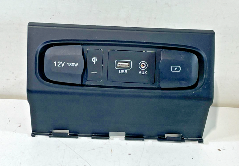 Load image into Gallery viewer, 19-20 HYUNDAI SANTA FE CENTER CONSOLE FLOOR TRAY W/ USB PORT &amp; OUTLET # 102905

