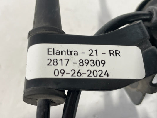 2021 - 2025 HYUNDAI ELANTRA REAR RIGHT PASSENGER ABS WHEEL SPEED SENSOR