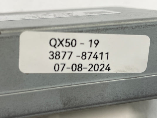 2019 - 2021 INFINITI QX50 ACTIVE NOISE CANCELLATION CONTROL MODULE UNIT