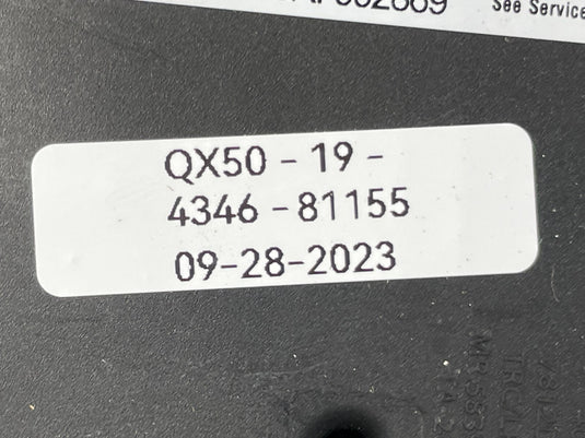 19-20 INFINITI QX50 FWD ENGINE & BODY CONTROL MODULE ECM BCM W/ KEY FOB
