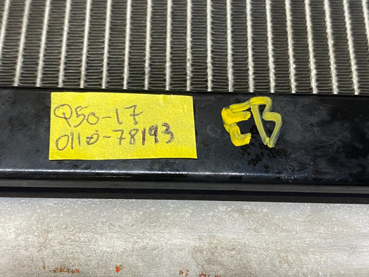 16 - 19 INFINITI Q50 Q60 A/C AC AIR CONDITIONING CONDENSER ASSEMBLY 2.0L