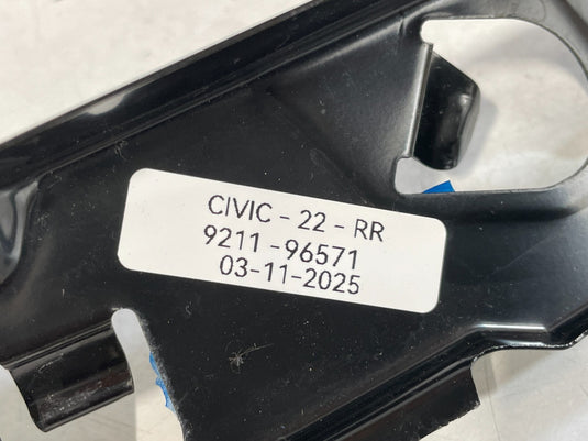2022 - 2025 HONDA CIVIC REAR RIGHT PASSENGER SIDE BUMPER SUPPORT BRACKET