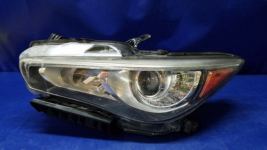 14-17 INFINITI Q50 LEFT SIDE LED HEADLIGHT HEADLAMP W/ ADAPTIVE