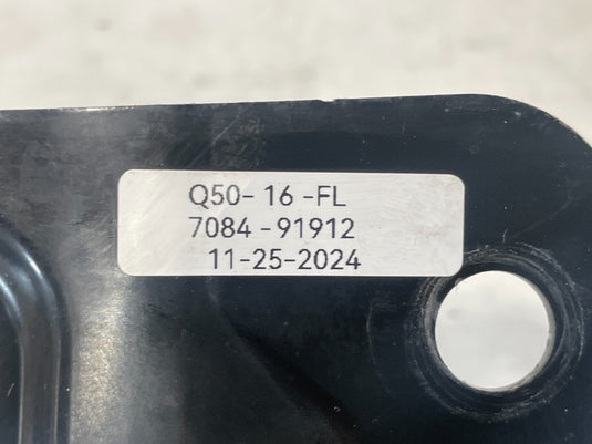 14-23 INFINITI Q50, 17-22 Q60 LEFT SIDE HOOD LATCH LOCK SUPPORT BRACKET