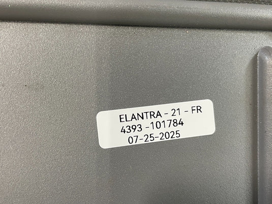 21-25 HYUNDAI ELANTRA ELANTRA N FRONT RIGHT SIDE SUN VISOR SUNVISOR GRAY