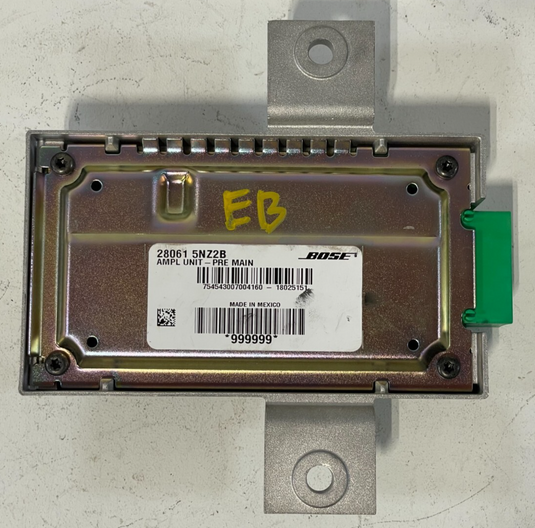 2019 - 2020 INFINITI QX50 BOSE RADIO AUDIO AMP AMPLIFIER 28061-5NZ2B