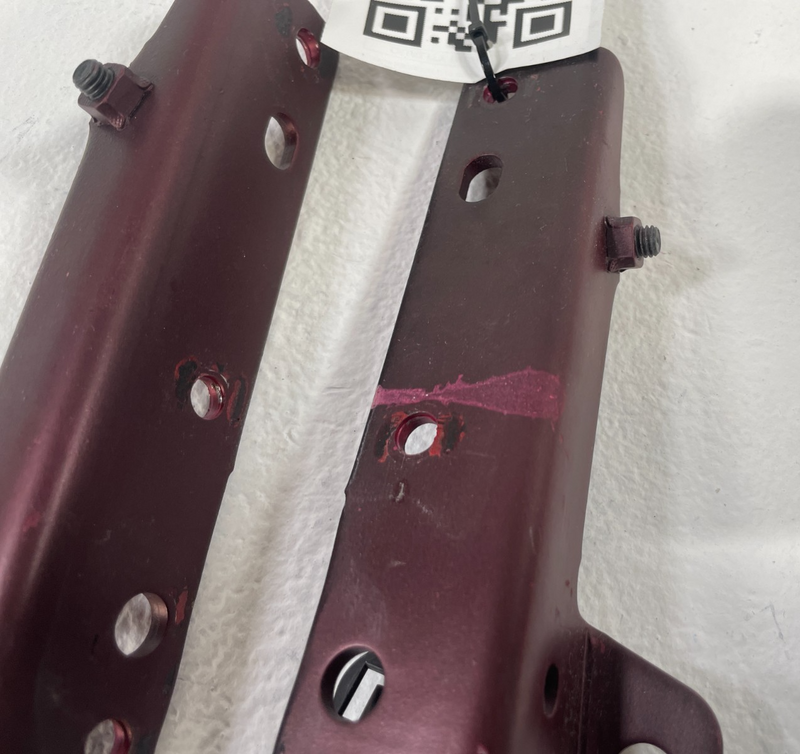 Load image into Gallery viewer, 2019-2025 ACURA RDX FRONT LEFT &amp; RIGHT SIDE HOOD BONNET HINGES PAIR RED # 105537
