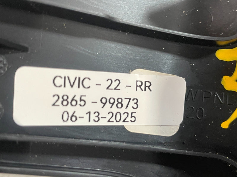 Load image into Gallery viewer, 2022 - 2025 HONDA CIVIC REAR RIGHT SIDE POWER DOOR WINDOW SWITCH BEZEL # 99873
