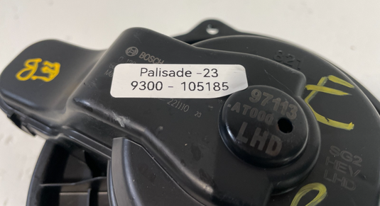2022-2025 HYUNDAI PALISADE FRONT DASH AC A/C HEATER BLOWER W/ FAN MOTOR