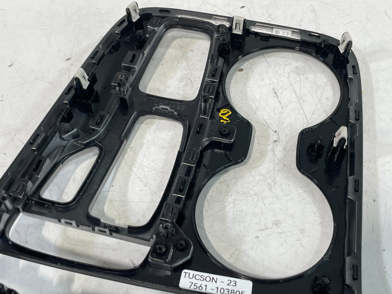 Load image into Gallery viewer, 22-24 HYUNDAI TUCSON CENTER CONSOLE CUP HOLDER GEAR SHIFTER BEZEL 2.5L #103805
