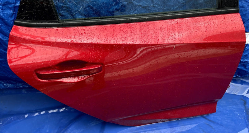 Load image into Gallery viewer, ACURA INTEGRA REAR RIGHT PASSENGER SIDE DOOR ASSEMBLY RED (R568P) 23-25 # 106749
