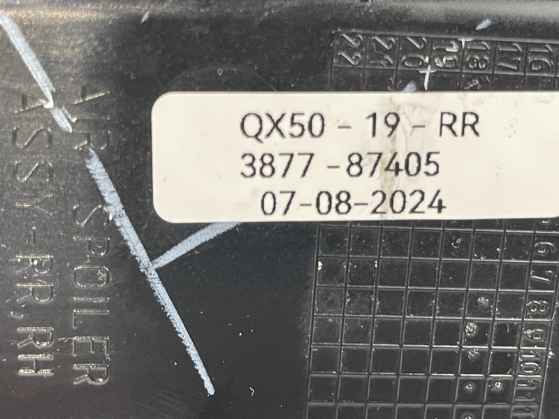 Load image into Gallery viewer, 2019 - 2020 INFINITI QX50 REAR RIGHT SIDE SPOILER DEFLECTOR TRUNK LID # 87405
