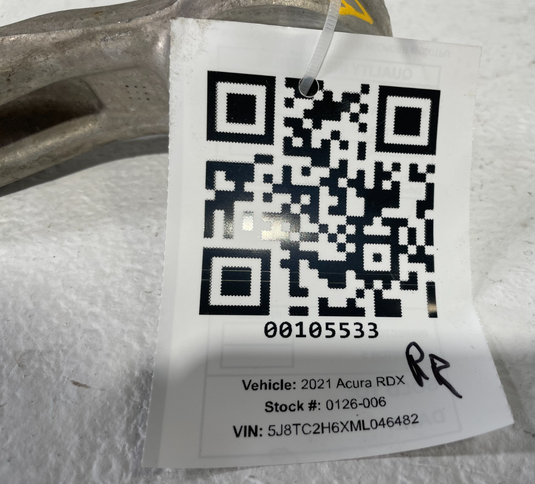 2019-2025 ACURA RDX REAR LEFT OR RIGHT SUSPENSION LOWER CONTROL ARM 2.0L