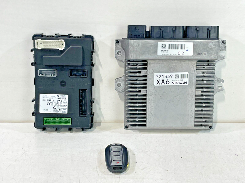 Load image into Gallery viewer, 18-19 INFINITI QX60 ENGINE &amp; BODY CONTROL MODULE ECM BCM W/ KEY FOB 3.5L # 93102
