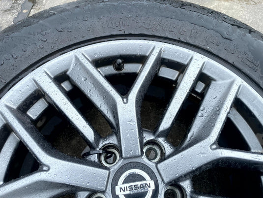 NISSAN ROGUE 17x7-1/2 15 SPOKE ALLOY WHEEL W/TIRE (ONLY#1) 2021 - 2025 # 106885