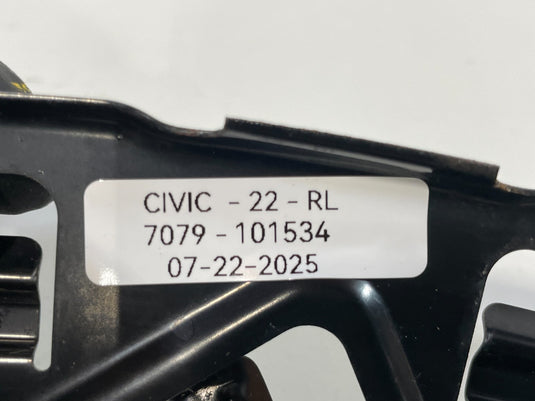 2022 - 2025 HONDA CIVIC REAR LEFT DRIVER SIDE BUMPER STAY SIDE BRACKET