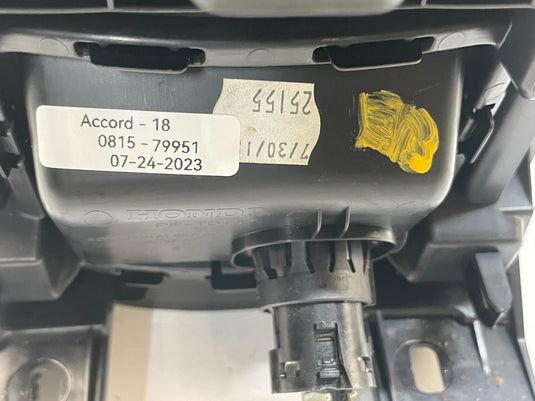 2018 - 2022 HONDA ACCORD FRONT CENTER CONSOLE STORAGE BOX 83451-TVA-A01