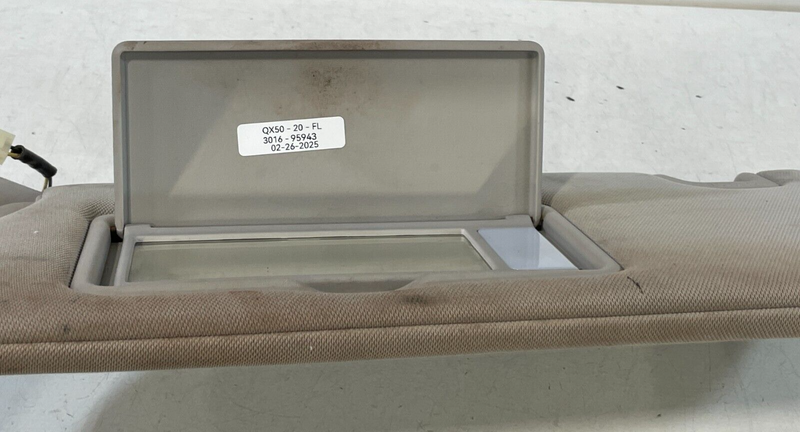 Load image into Gallery viewer, 2019 - 2025 INFINITI QX50 FRONT LEFT DRIVER SIDE SUNVISOR SUN VISOR # 95943
