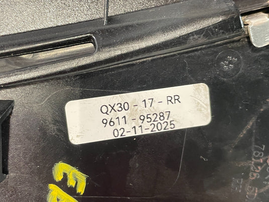 2017-2019 INFINITI QX30 REAR RIGHT SIDE FENDER CORNER QUARTER PANEL TRIM