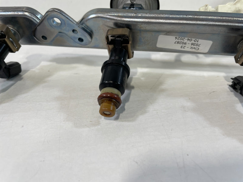 Load image into Gallery viewer, 2016 - 2024 HONDA CIVIC ENGINE FUEL INJECTOR RAIL W/ SUB WIRE HARNESS # 90287
