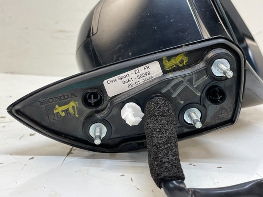 2022-2025 HONDA CIVIC FRONT RIGHT SIDE REAR VIEW DOOR MIRROR W/O CAMERA